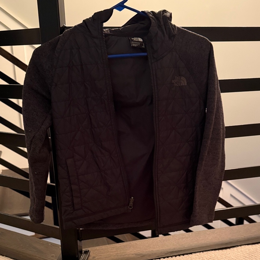 The North Face Charcoal Quilted Hoodie